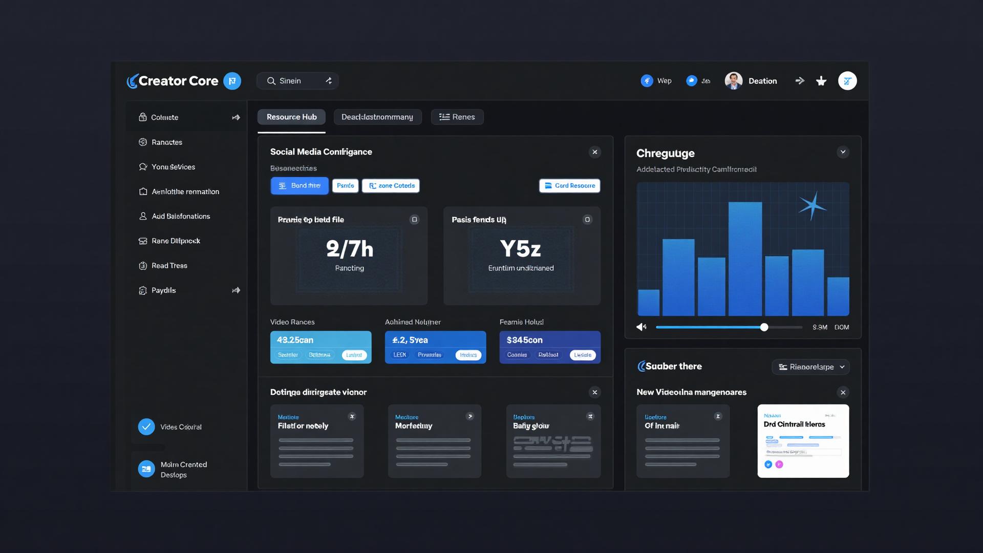 Creator Core Dashboard